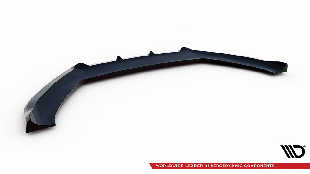 Maxton Design Street+ Spoilerlippe Front Ansatz V.3 passend für Audi S5 / A5 S-Line 8T Facelift schwarz Hochglanz