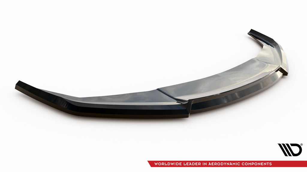 Maxton Design Street+ Spoilerlippe Front Ansatz V.2 passend für Honda Civic Limousine Mk10 schwarz Hochglanz
