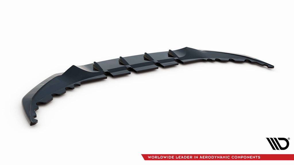 Maxton Design Street+ Spoilerlippe Front Ansatz V.2 passend für BMW 7 G11 / G12 Facelift schwarz Hochglanz