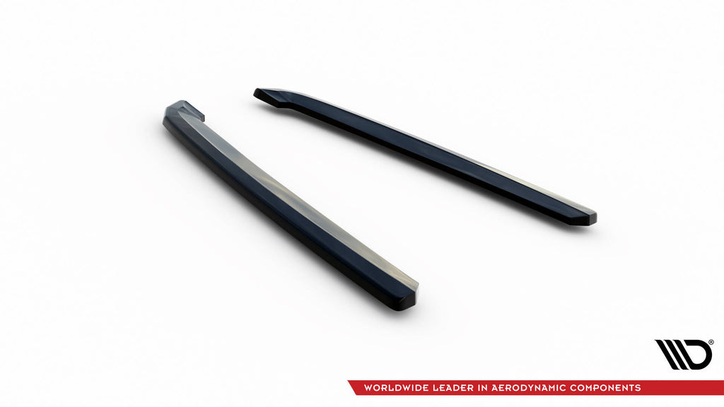 Maxton Design Heck Ansatz Flaps Diffusor passend für Audi A7 S-Line C8 / S7 C8 / C8 Facelift / S7 Facelift schwarz Hochglanz