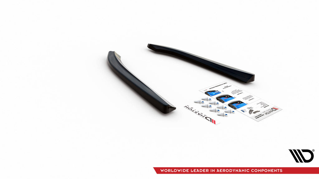 Maxton Design Heck Ansatz Flaps Diffusor passend für Audi S8 D3 schwarz Hochglanz