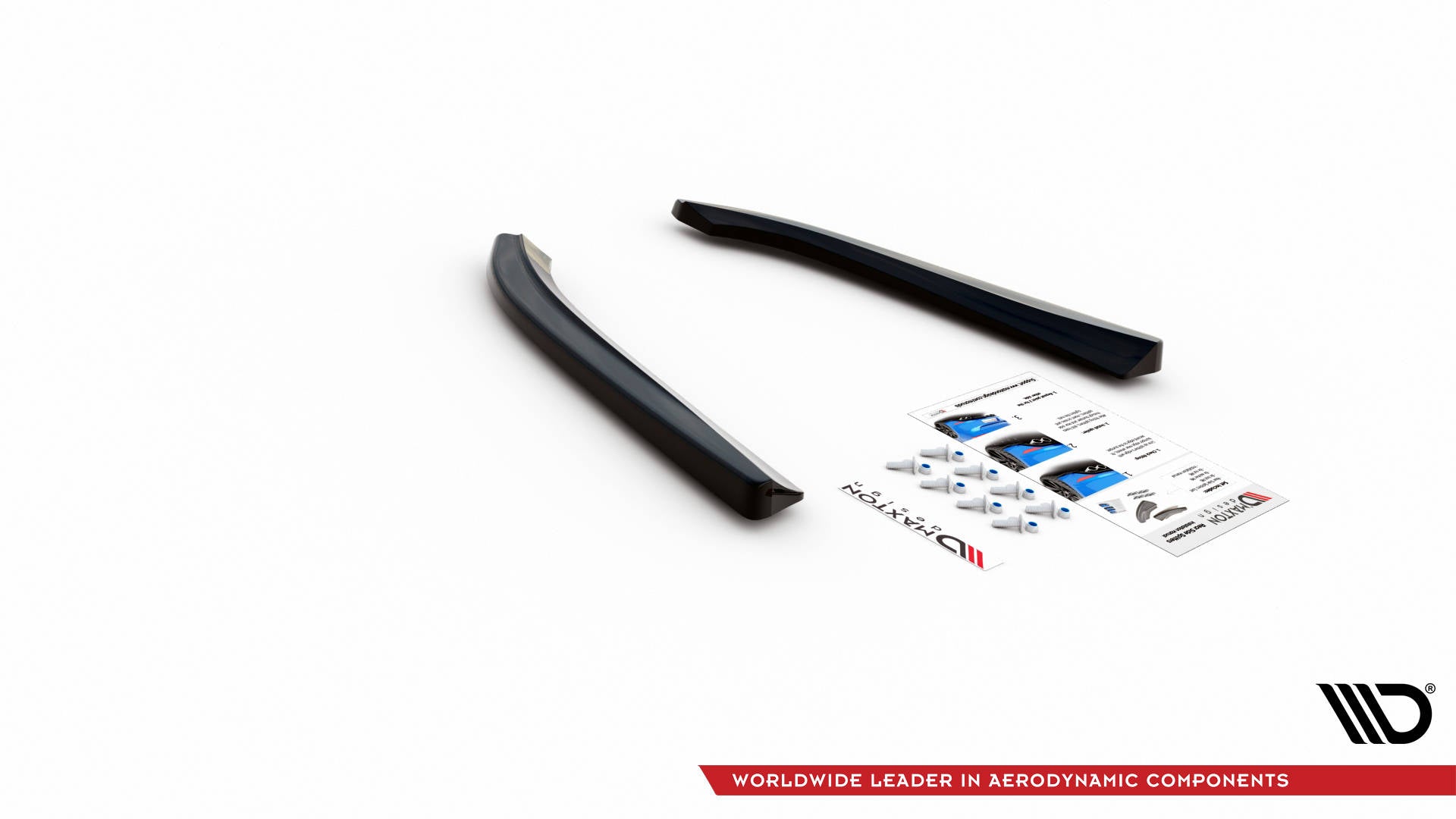 Maxton Design Heck Ansatz Flaps Diffusor passend für Audi S8 D3 schwarz Hochglanz