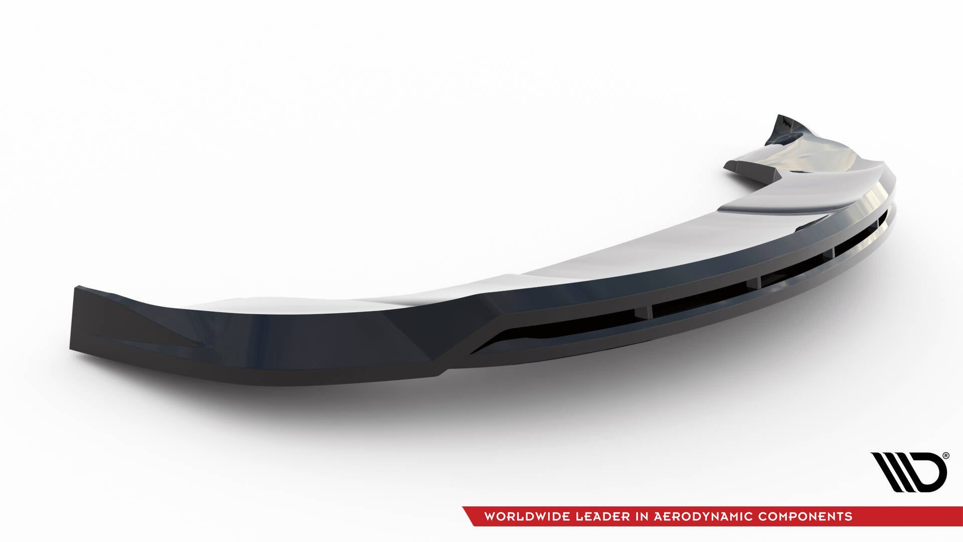 Maxton Design Street+ Spoilerlippe Front Ansatz V.1 passend für Tesla Model X Mk1 Facelift schwarz Hochglanz