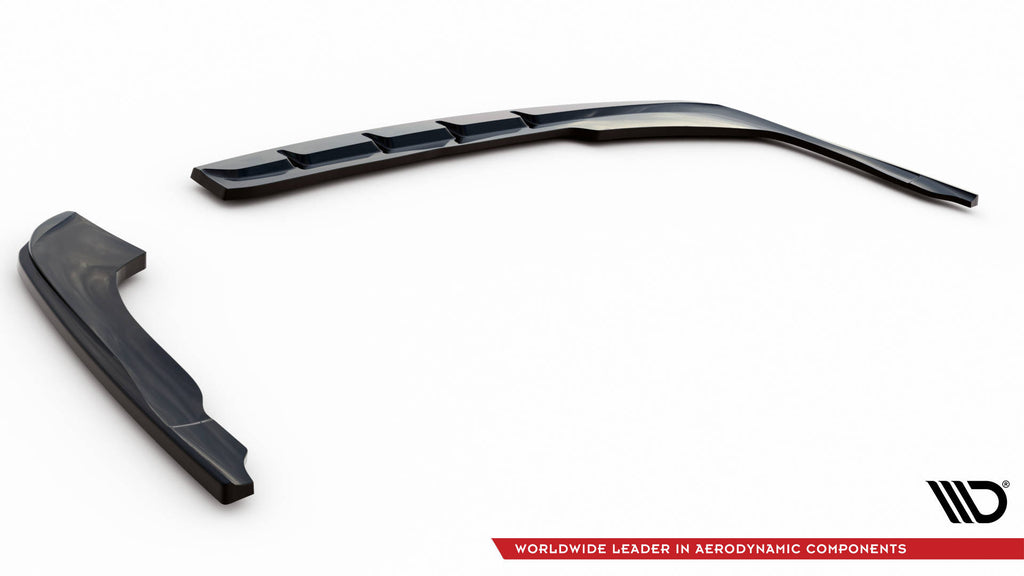 Maxton Design Heck Ansatz Flaps Diffusor V.1 passend für Kia Optima Mk4 Facelift schwarz Hochglanz