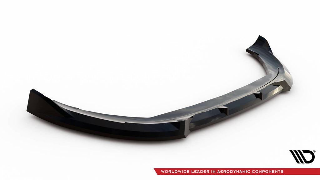 Maxton Design Street+ Spoilerlippe Front Ansatz passend für Seat Arona FR Mk1 Facelift schwarz Hochglanz