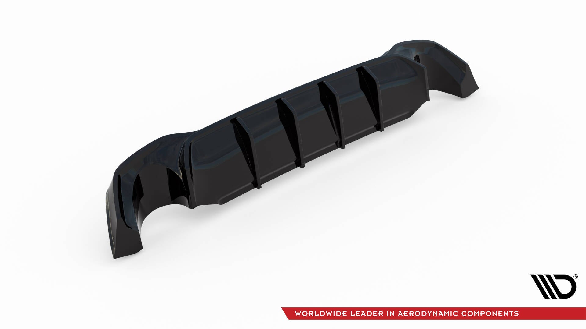Maxton Design Diffusor Heck Ansatz V.2 passend für Ford Focus Kombi ST Mk4 schwarz Hochglanz