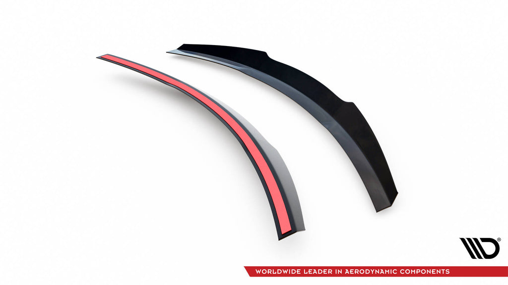 Maxton Design Spoiler CAP passend für Mercedes A W176 AMG Facelift schwarz Hochglanz
