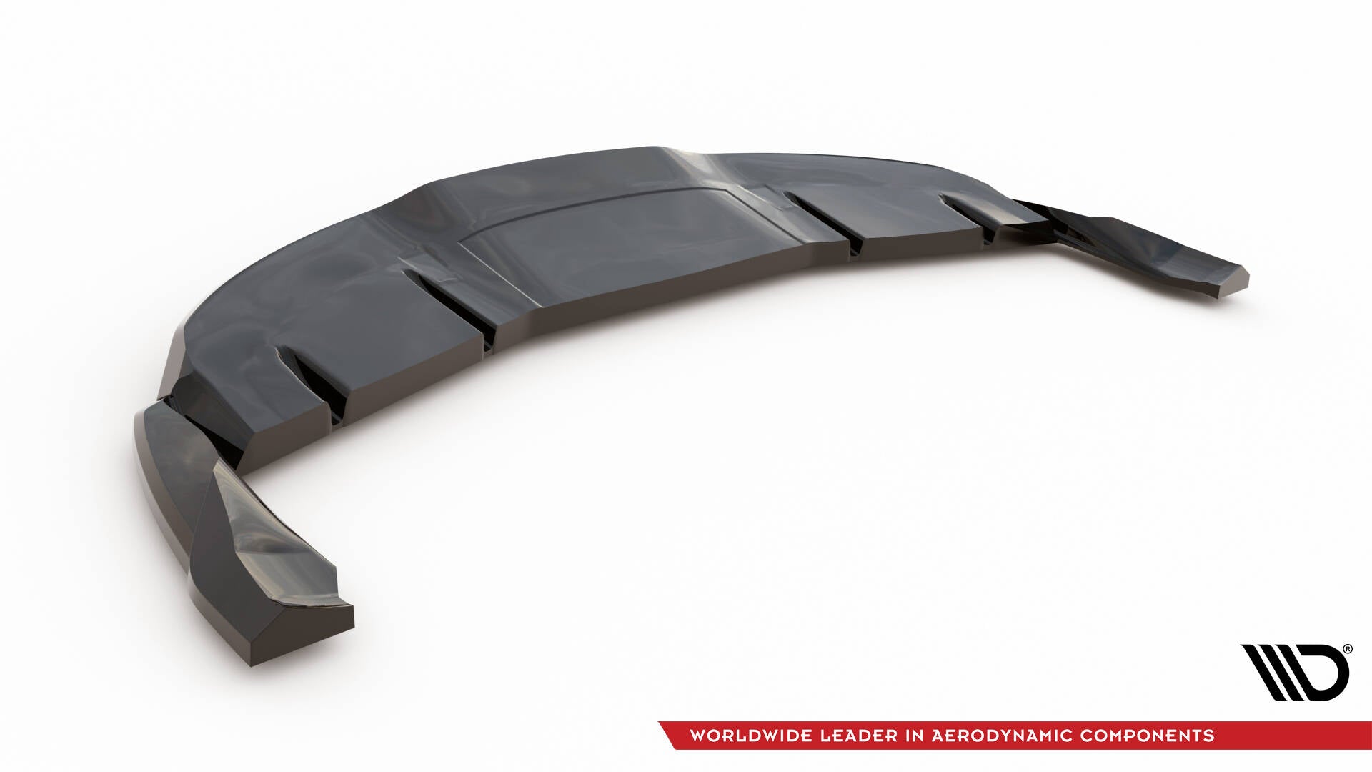 Maxton Design Street+ Mittlerer Diffusor RACE V.2 passend für Tesla Model 3 Project HighlandFacelift schwarz Hochglanz