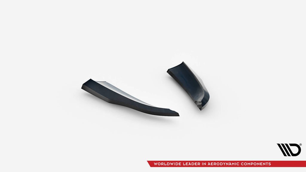 Maxton Design Heck Ansatz Flaps Diffusor passend für Porsche 718 Cayman GT4 RS 982c schwarz Hochglanz
