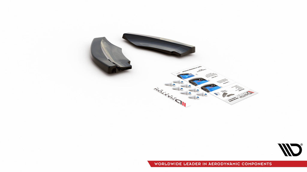 Maxton Design Heck Ansatz Flaps Diffusor passend für Mini Countryman Mk2 F60 JCW schwarz Hochglanz