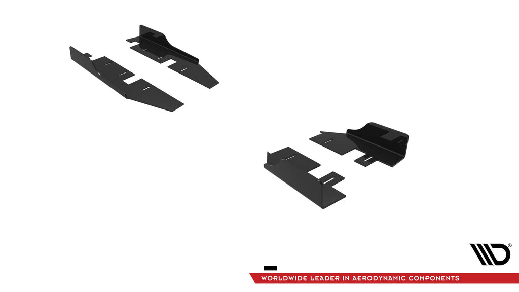 Maxton Design Seitenschweller Flaps passend für Hyundai Veloster N Mk2 schwarz Hochglanz