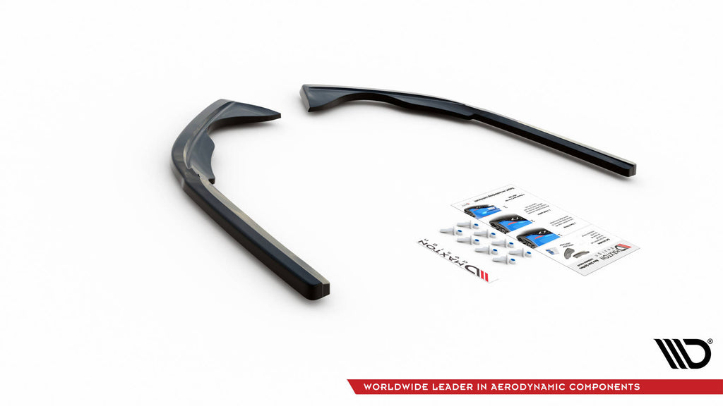 Maxton Design Heck Ansatz Flaps Diffusor passend für VW Passat B8 Facelift schwarz Hochglanz