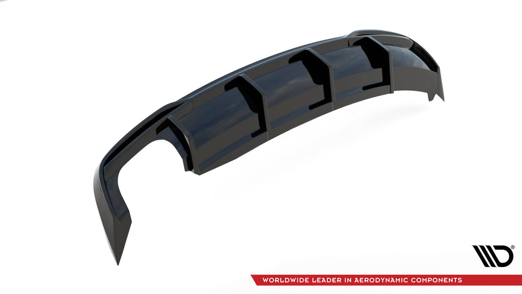 Maxton Design Diffusor Heck Ansatz passend für Audi A5 Coupe 8T Facelift (Doppelauspuff li.)
