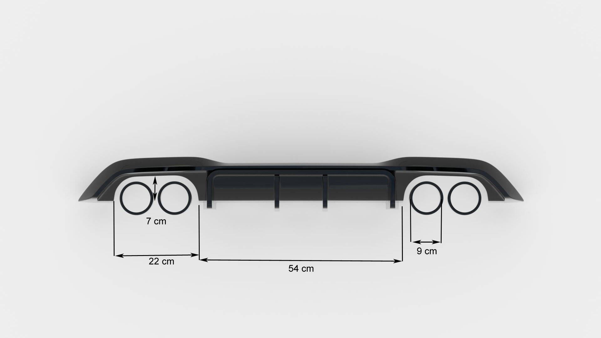 Maxton Design Diffusor Heck Ansatz passend für BMW M2 F87 schwarz Hochglanz