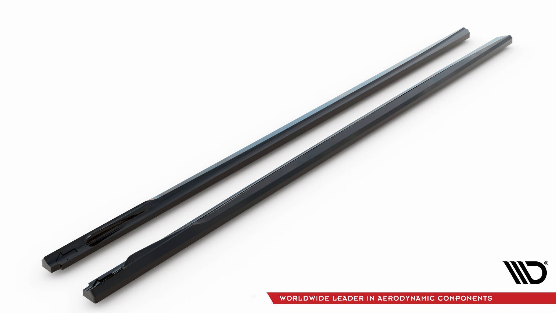 Maxton Design Street+ Seitenschweller Leisten passend für BMW 3er M340i / M-Paket G20 / G21 Facelift schwarz Hochglanz