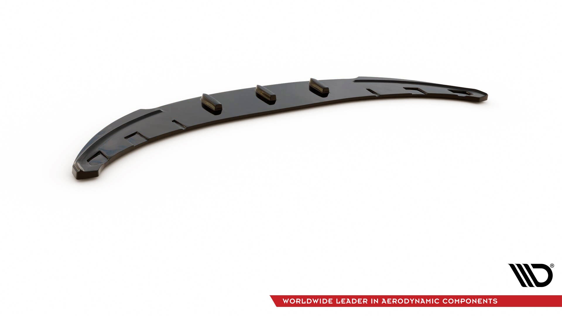 Maxton Design Street+ Spoilerlippe Front Ansatz V.2 passend für BMW 1er E81 Facelift schwarz Hochglanz