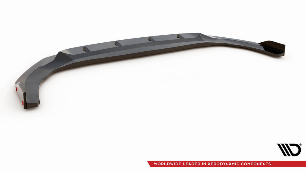 Maxton Design Street+ Spoilerlippe Front Ansatz V.2 + Flaps passend für VW Golf GTI / GTE / GTD / R-Line Mk8