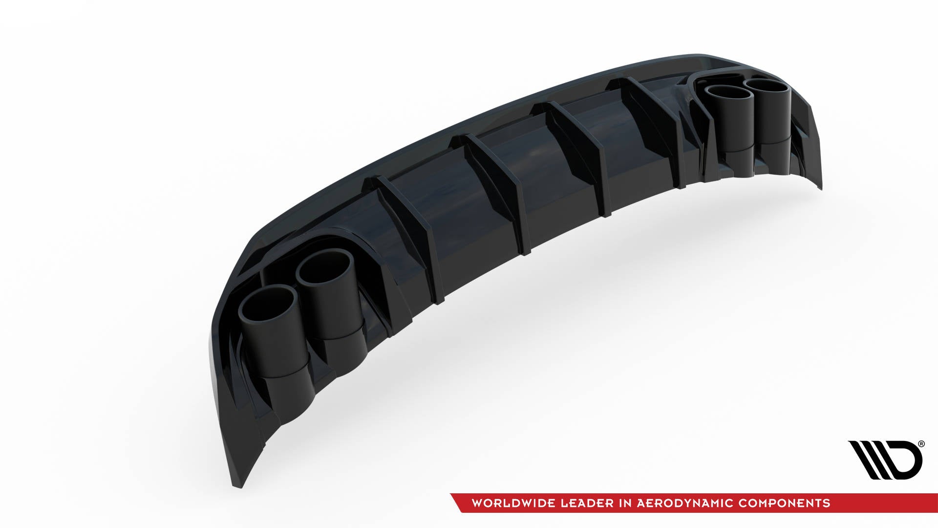 Maxton Design Diffusor Heck Ansatz + Endrohre passend für Audi A3 S-Line Sportback 8Y