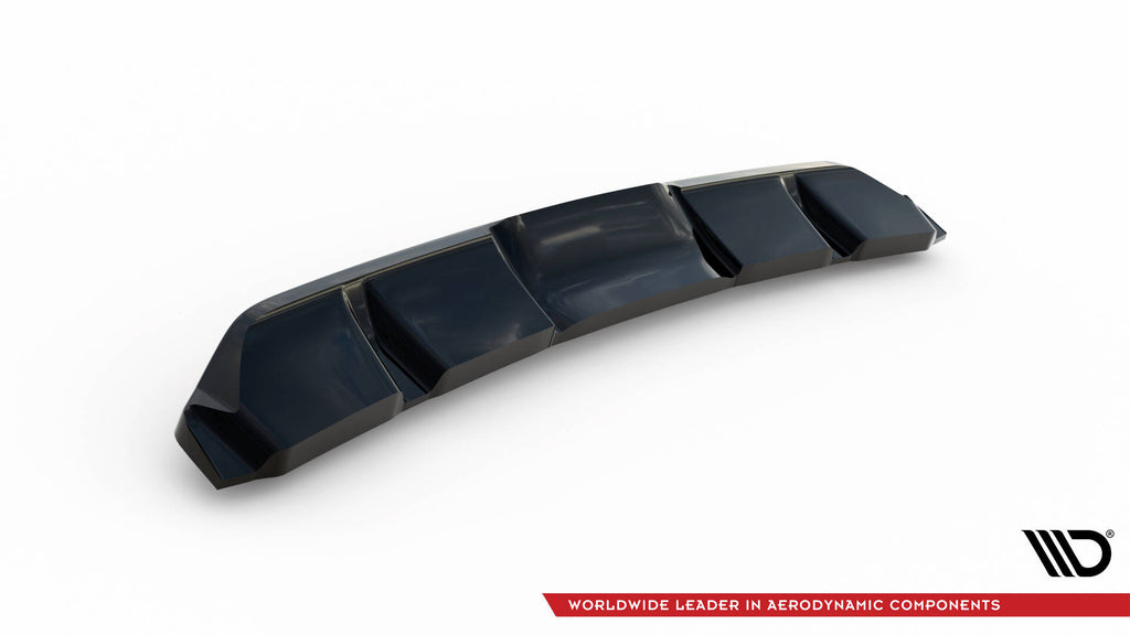 Maxton Design Street+ Mittlerer Diffusor RACE passend für Kia Ceed GT Mk3 Facelift schwarz Hochglanz