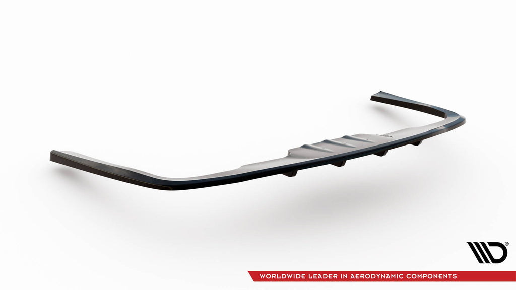 Maxton Design Street+ Mittlerer Diffusor RACE passend für Mercedes-Benz E W213 schwarz Hochglanz