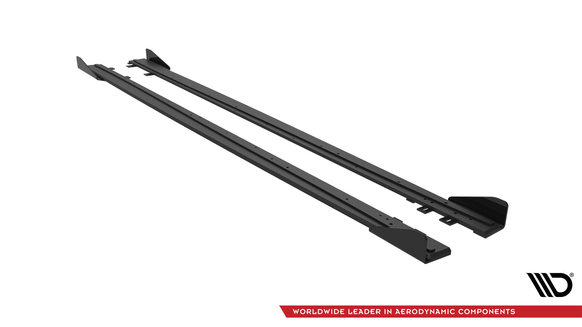 Maxton Design Street Pro Street+ Seitenschweller Leisten + Flaps passend für BMW 4er Coupe / Gran Coupe / Cabrio M-Paket F32 / F36 / F33 schwarz Hochglanz