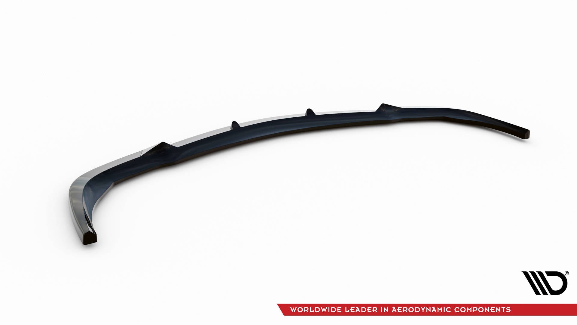 Maxton Design Street+ Spoilerlippe Front Ansatz V.2 passend für Mercedes-Benz CLK W209 schwarz Hochglanz