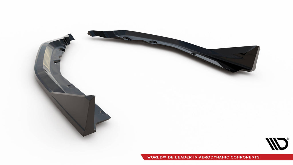 Maxton Design Heck Ansatz Flaps Diffusor V.5 passend für (Für heckansatz v.1) BMW M4 G82 / G82 Facelift schwarz Hochglanz