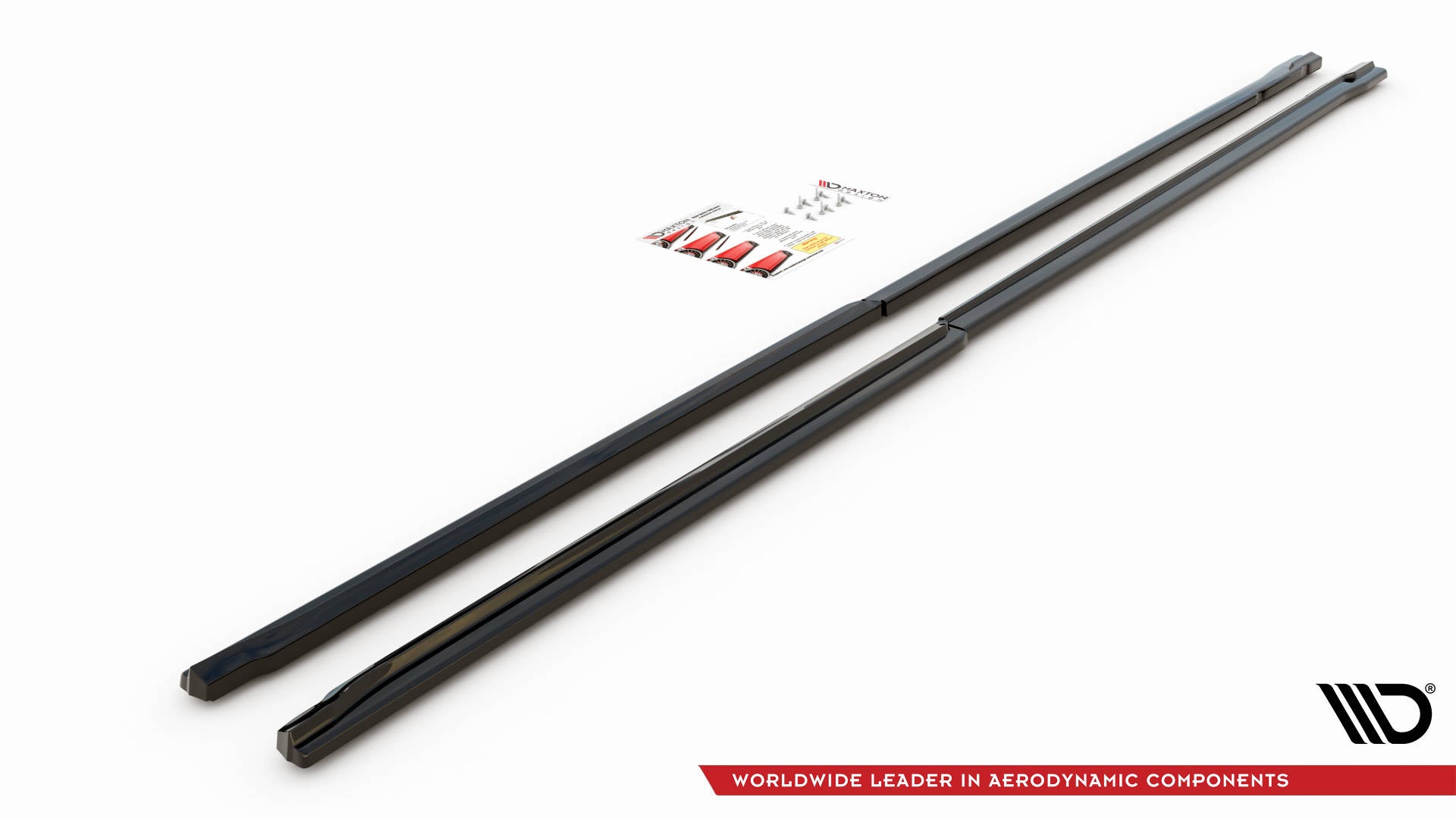 Maxton Design Street+ Seitenschweller Leisten passend für Mercedes-Benz Vito Extra Long W447 schwarz Hochglanz