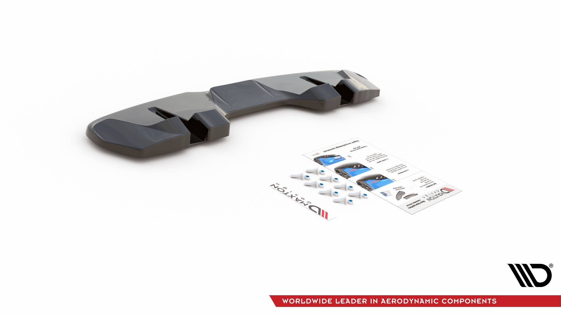 Maxton Design Heckansatz Ford Mustang GT Mk6 Facelift schwarz Hochglanz für Ford Mustang Mk6 Facelift