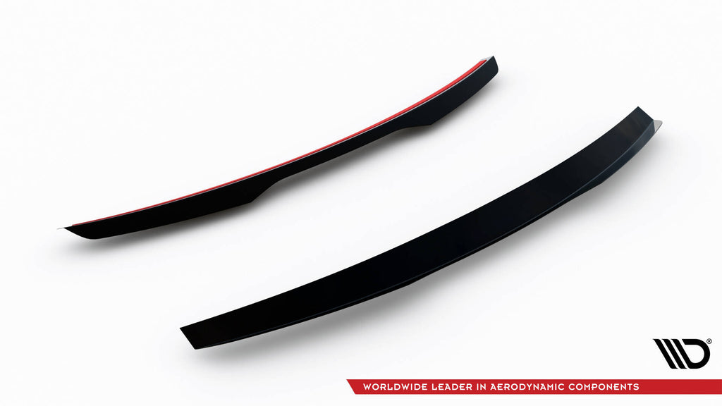 Maxton Design Spoiler CAP passend für Brabus Smart Fortwo C451 Facelift schwarz Hochglanz