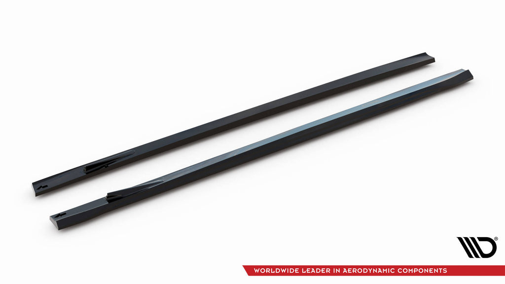 Maxton Design Street+ Seitenschweller Leisten passend für V.1 passend für Mercedes-AMG GT 63 / 55 / 63 S E Performance C192 schwarz Hochglanz