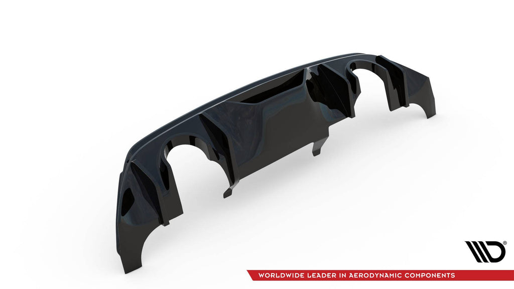 Maxton Design Diffusor Heck Ansatz passend für + Milltek Sport Auspuffverlängerung Ford Fiesta ST Mk8 + GPF System