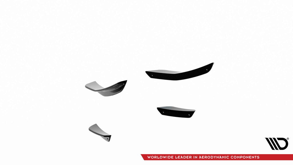 Maxton Design Stoßstangen Flaps Wings vorne Canards passend für Hyundai I30 N / I30 N-Line Hatchback/Fastback Mk3 Facelift