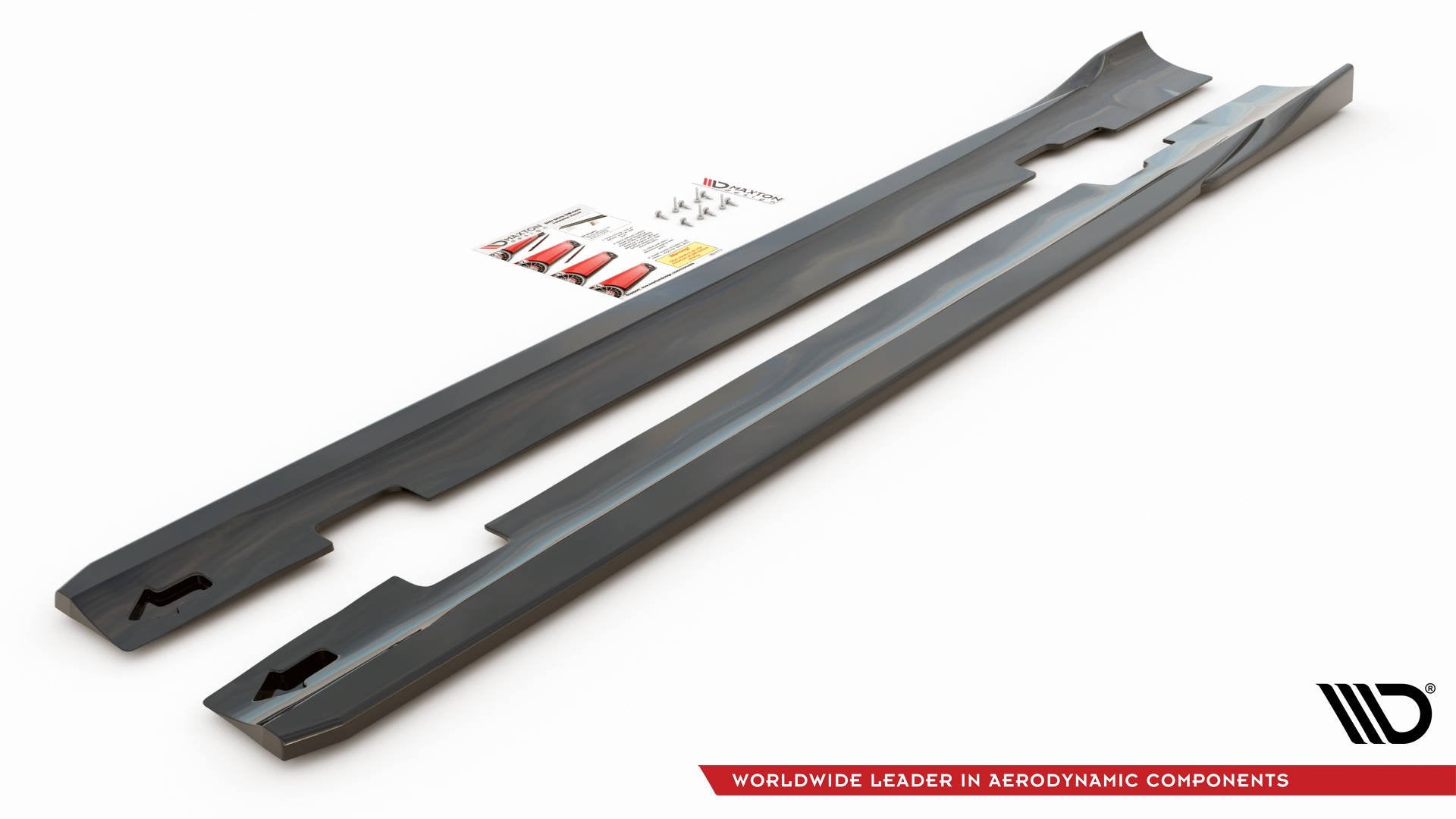 Maxton Design Seitenschweller Ansatz für Ford S-Max Mk2 Facelift schwarz matt