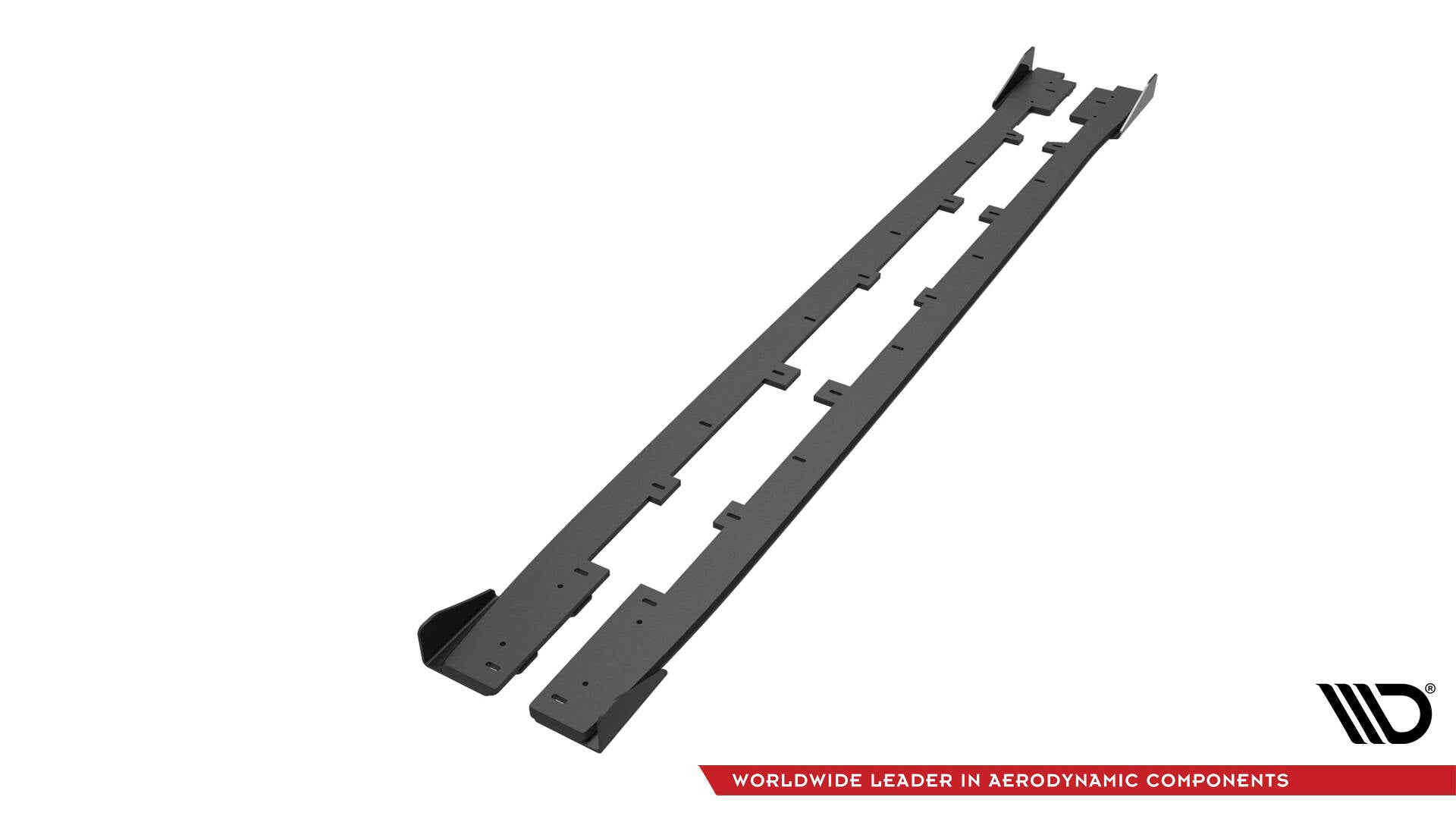 Maxton Design Street Pro Street+ Seitenschweller Leisten + Flaps passend für Subaru WRX STI Mk1 schwarz Hochglanz