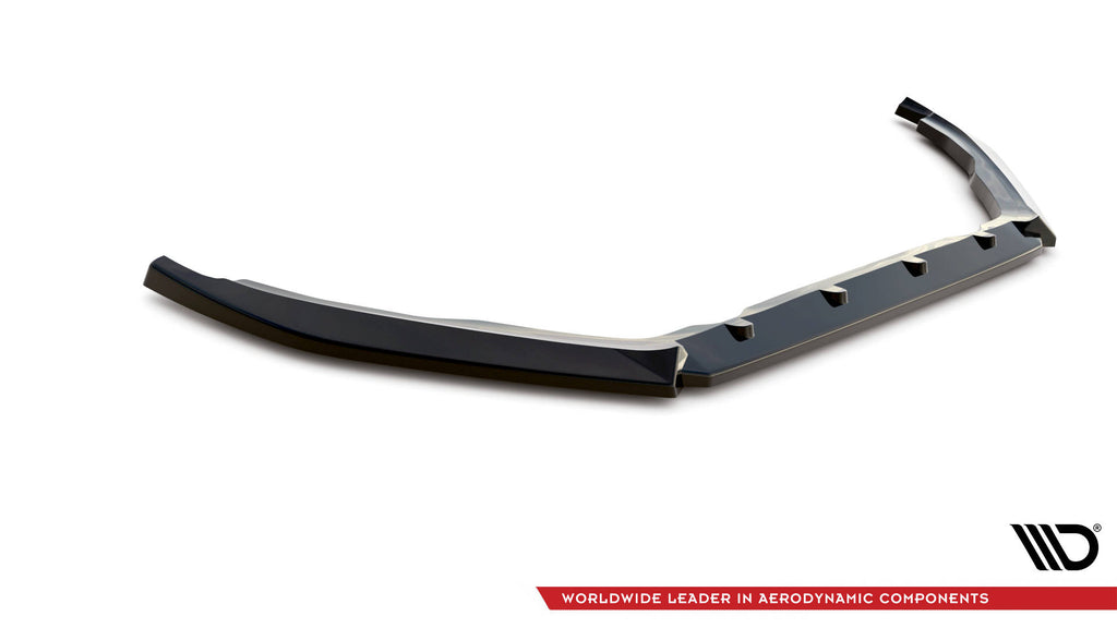 Maxton Design Street+ Spoilerlippe Front Ansatz V.2 passend für Peugeot 208 GTi Mk1 schwarz Hochglanz