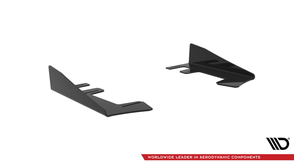 Maxton Design Hintere Seiten Flaps passend für Subaru WRX STI Mk1 schwarz Hochglanz