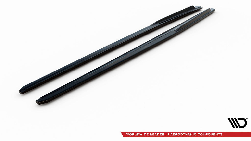 Maxton Design Street+ Seitenschweller Leisten V.2 passend für Audi RS3 8V Sportback Facelift schwarz Hochglanz