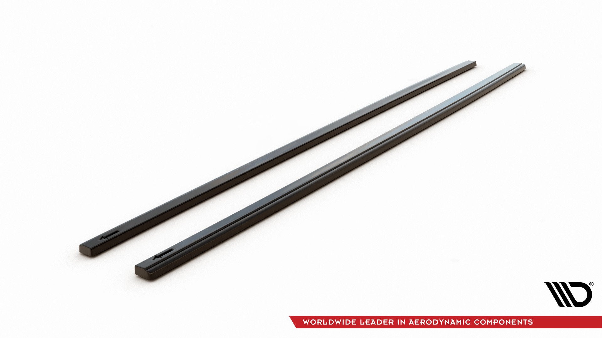 Maxton Design Street+ Seitenschweller Leisten V.2 passend für VW Golf GTI / GTD Mk7 / Mk7 Facelift (verengen) schwarz Hochglanz
