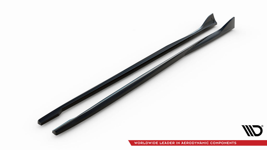 Maxton Design Street+ Seitenschweller Leisten passend für Volvo S80 Mk2 schwarz Hochglanz