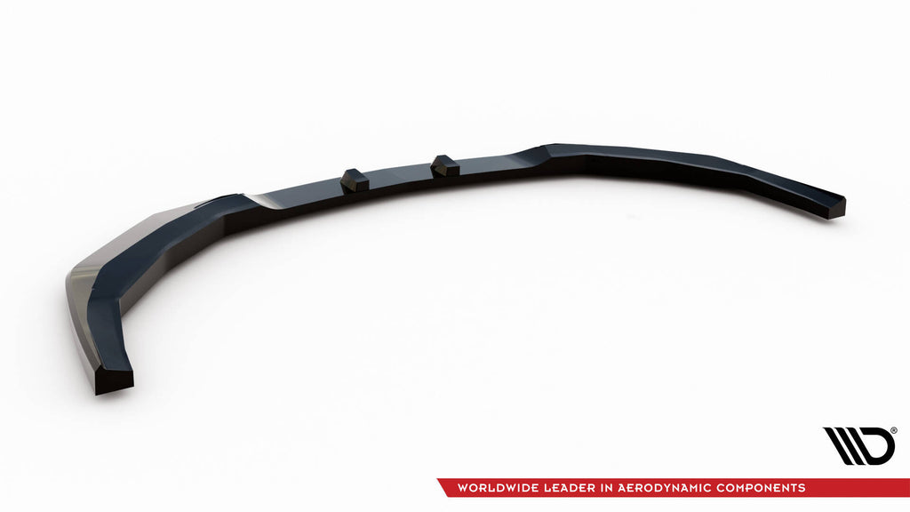 Maxton Design Street+ Spoilerlippe Front Ansatz V.2 passend für Ford Mustang GT Mk7 schwarz Hochglanz