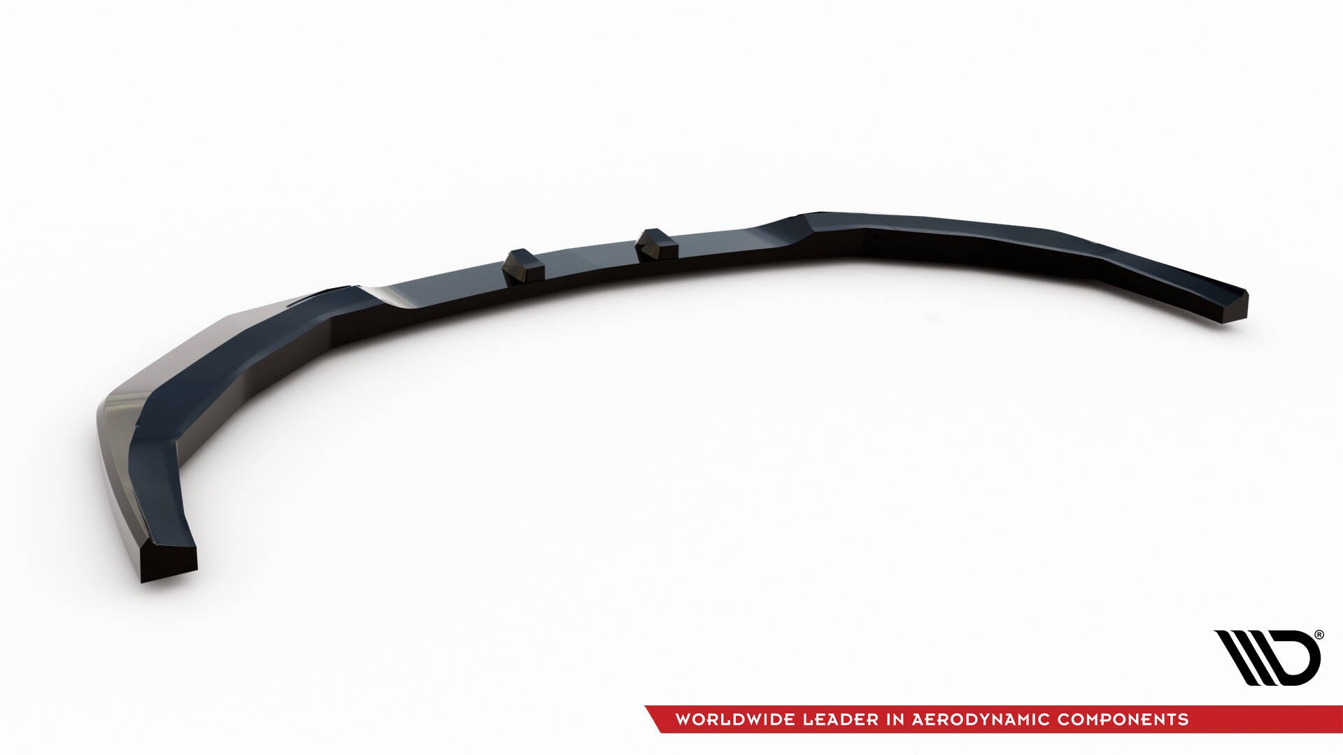 Maxton Design Street+ Spoilerlippe Front Ansatz V.2 passend für Ford Mustang GT Mk7 schwarz Hochglanz
