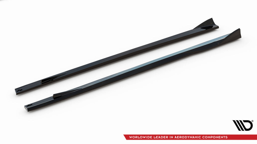 Maxton Design Street+ Seitenschweller Leisten V.2 passend für Mercedes-AMG GT 63 / 55 / 63 S E Performance C192 schwarz Hochglanz