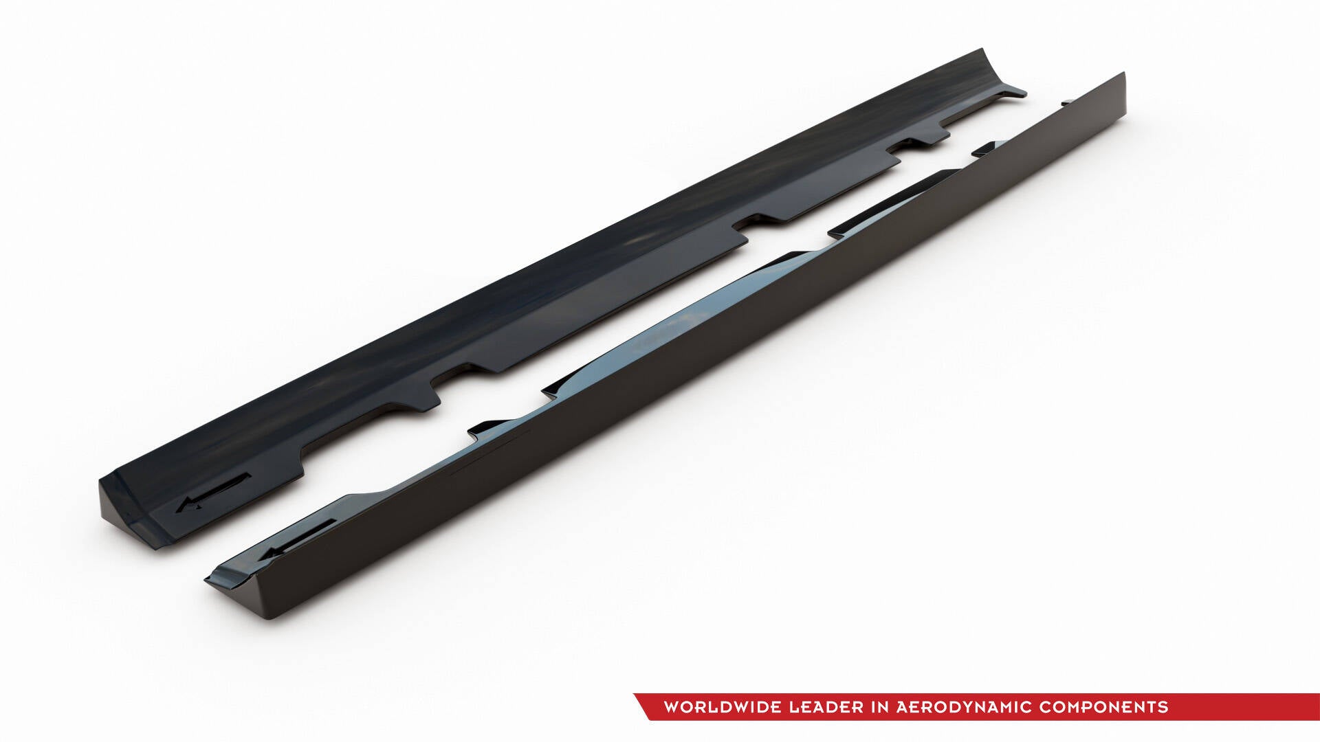 Maxton Design Street+ Seitenschweller Leisten V.2 passend für Ford Fiesta Mk8 ST / ST-Line schwarz Hochglanz