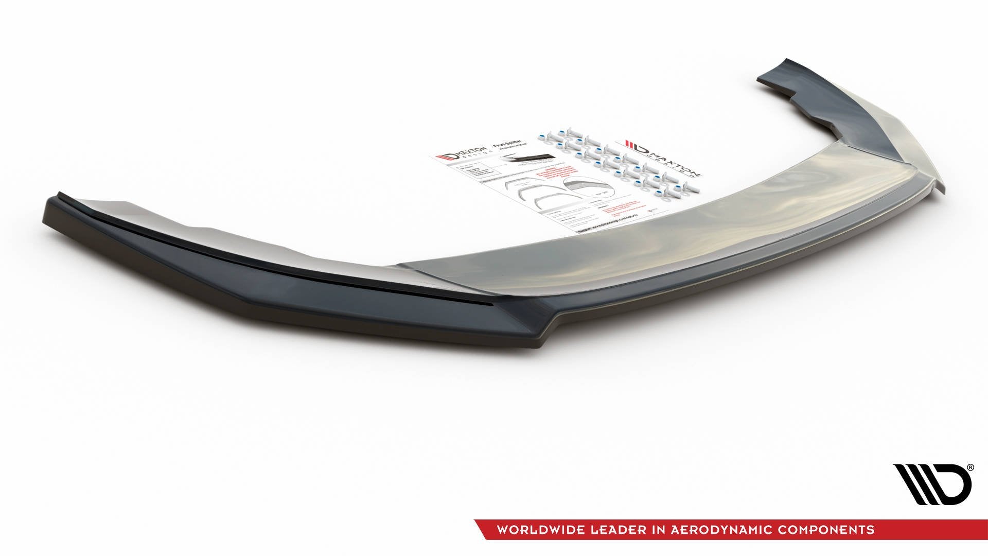 Maxton Design Street+ Spoilerlippe Front Ansatz V.3 passend für Seat Leon FR Mk4 schwarz Hochglanz