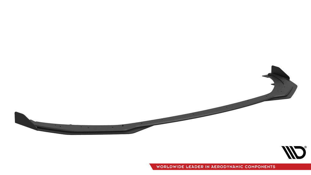 Maxton Design Street Pro Street+ Spoilerlippe Front Ansatz + Flaps passend für Kia Stinger GT / GT-Line / Standard Mk1 schwarz Hochglanz