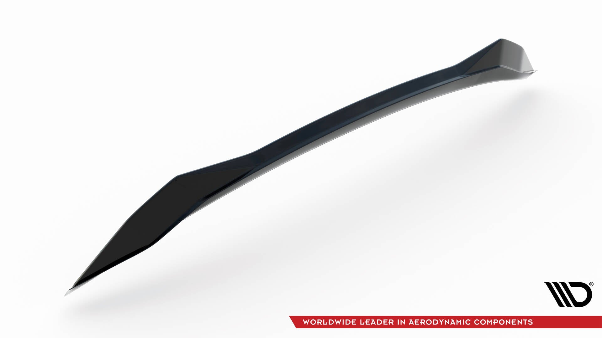 Maxton Design Niedriger Spoiler CAP 3D passend für Lexus RX F-Sport Mk4 Facelift schwarz Hochglanz
