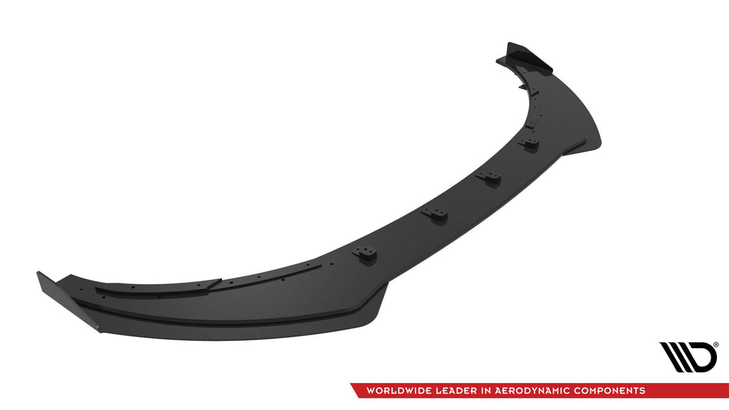 Maxton Design Street Pro Street+ Spoilerlippe Front Ansatz passend für + Flaps passend für V.1 + Flaps Toyota GR86 Mk1 schwarz Hochglanz