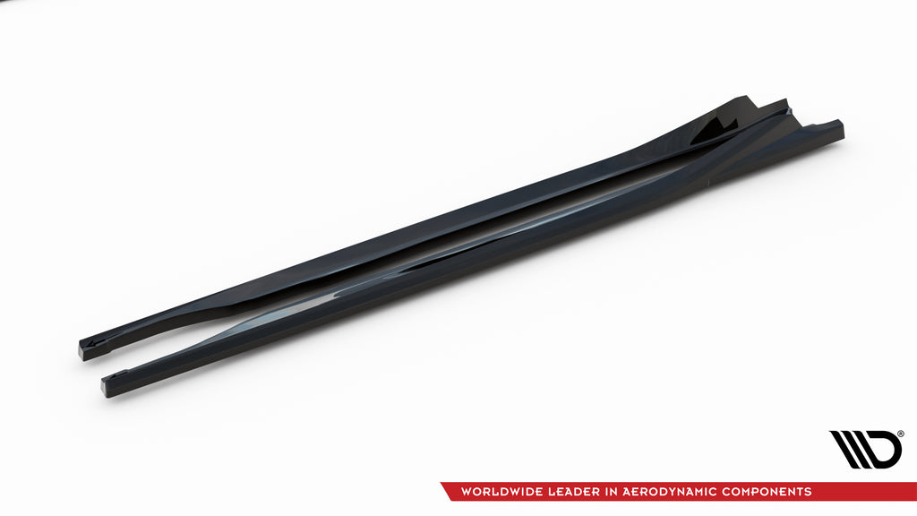 Maxton Design Street+ Seitenschweller Leisten passend für V.1 passend für Subaru BRZ Mk2 schwarz Hochglanz
