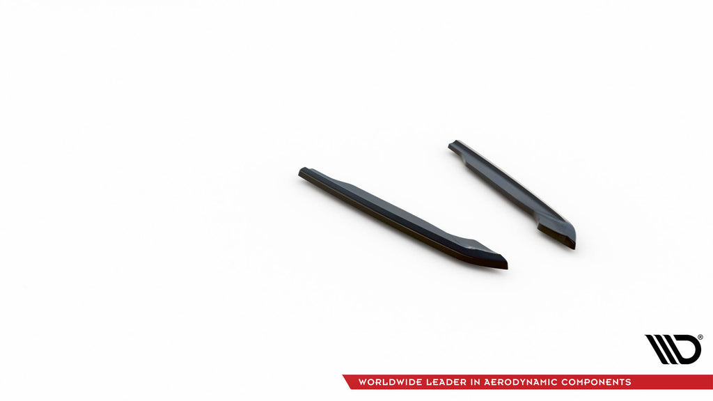 Maxton Design Heck Ansatz Flaps Diffusor passend für Audi S8 D5 schwarz Hochglanz